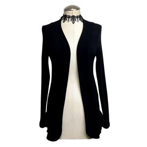 Vintage 90s Gothic Soft Corp Goth Office Siren Grunge Alternative Open Cardigan